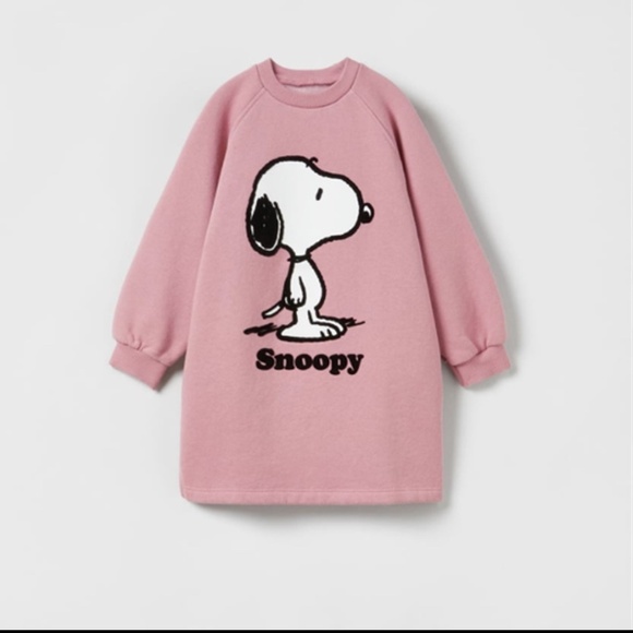 Zara Other - SNOOPY PEANUTS™ FLOCKED DRESS